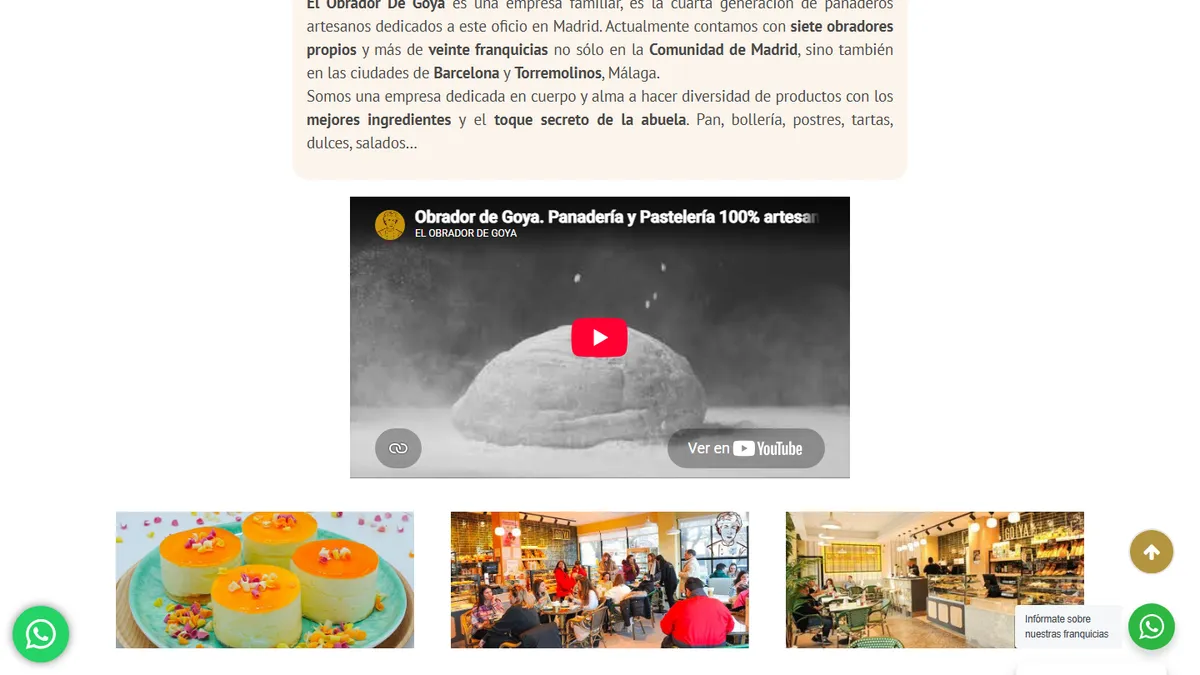 Franquicia El Obrador de Goya - Alimentación y Supermercados - ZonaFranquicia
