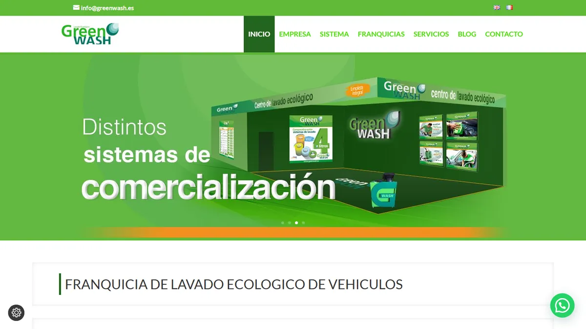 Franquicia Green Wash - Automoción - ZonaFranquicia