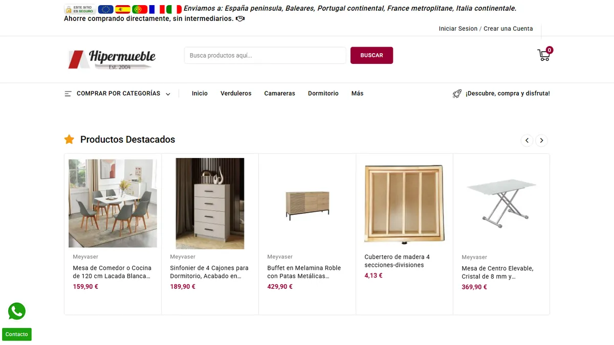 Franquicia Hipermueble Max Descuento - Hogar, Decoración y Mobiliario - ZonaFranquicia