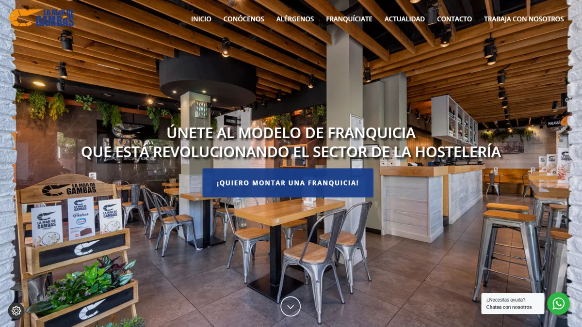 Franquicia La Mar de Gambas - Hostelería y Restauración - ZonaFranquicia