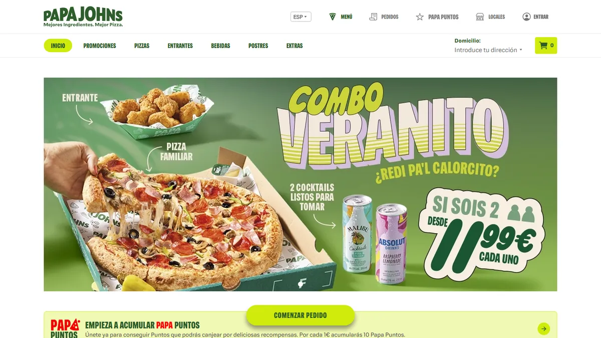 Franquicia Papa Johns - Hostelería y Restauración - ZonaFranquicia