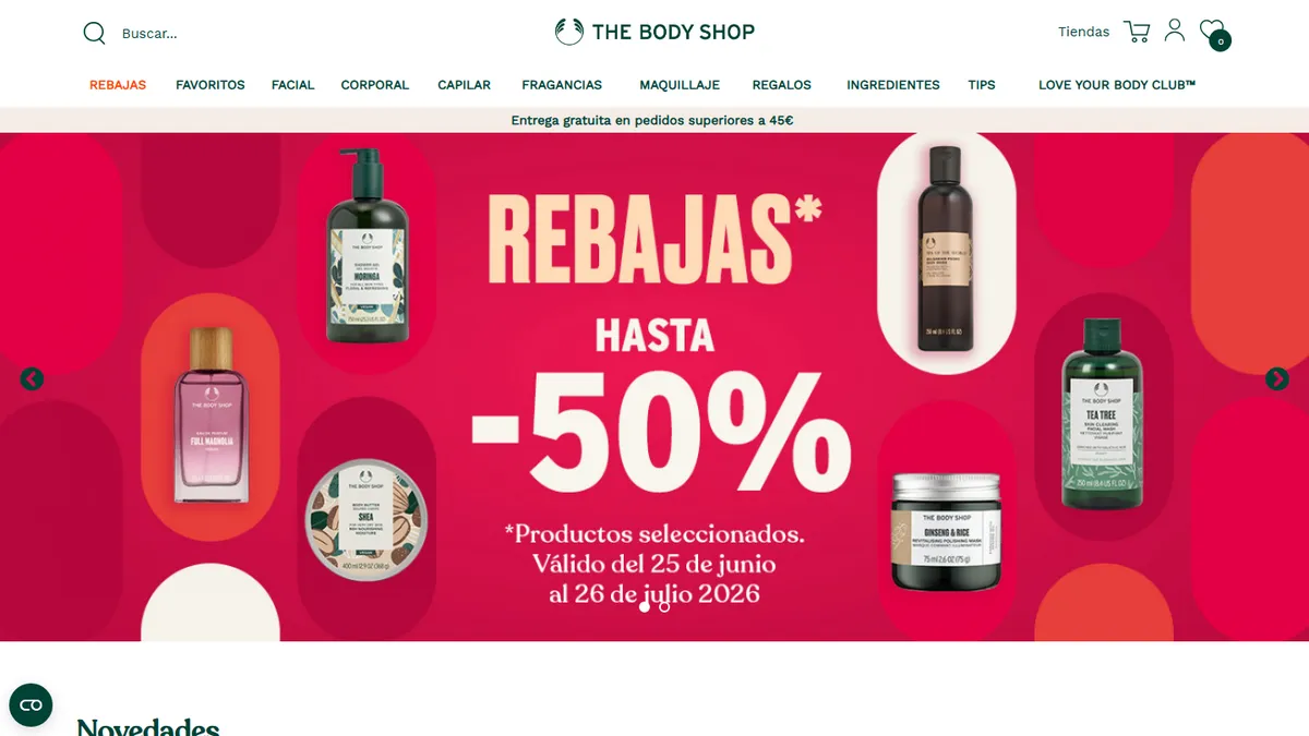 Franquicia The Body Shop - Estética, Belleza y Peluquería - ZonaFranquicia