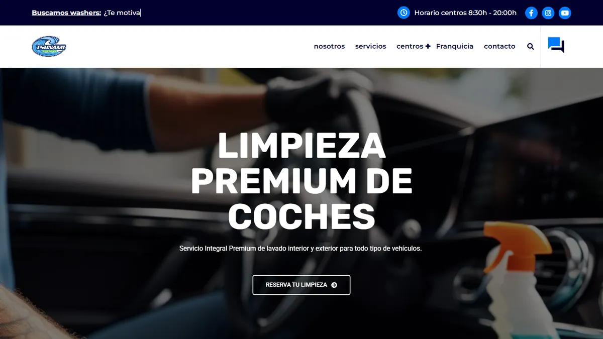 Franquicia Tsunami Carwash - Automoción - ZonaFranquicia