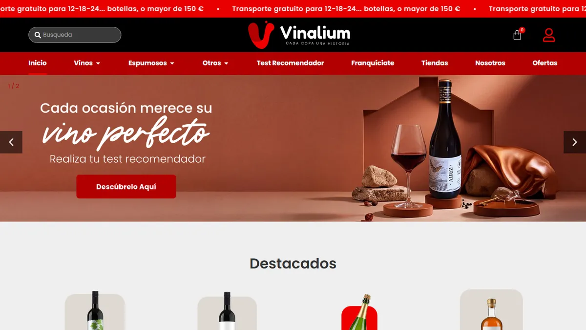 Franquicia Vinalium - Alimentación y Supermercados - ZonaFranquicia