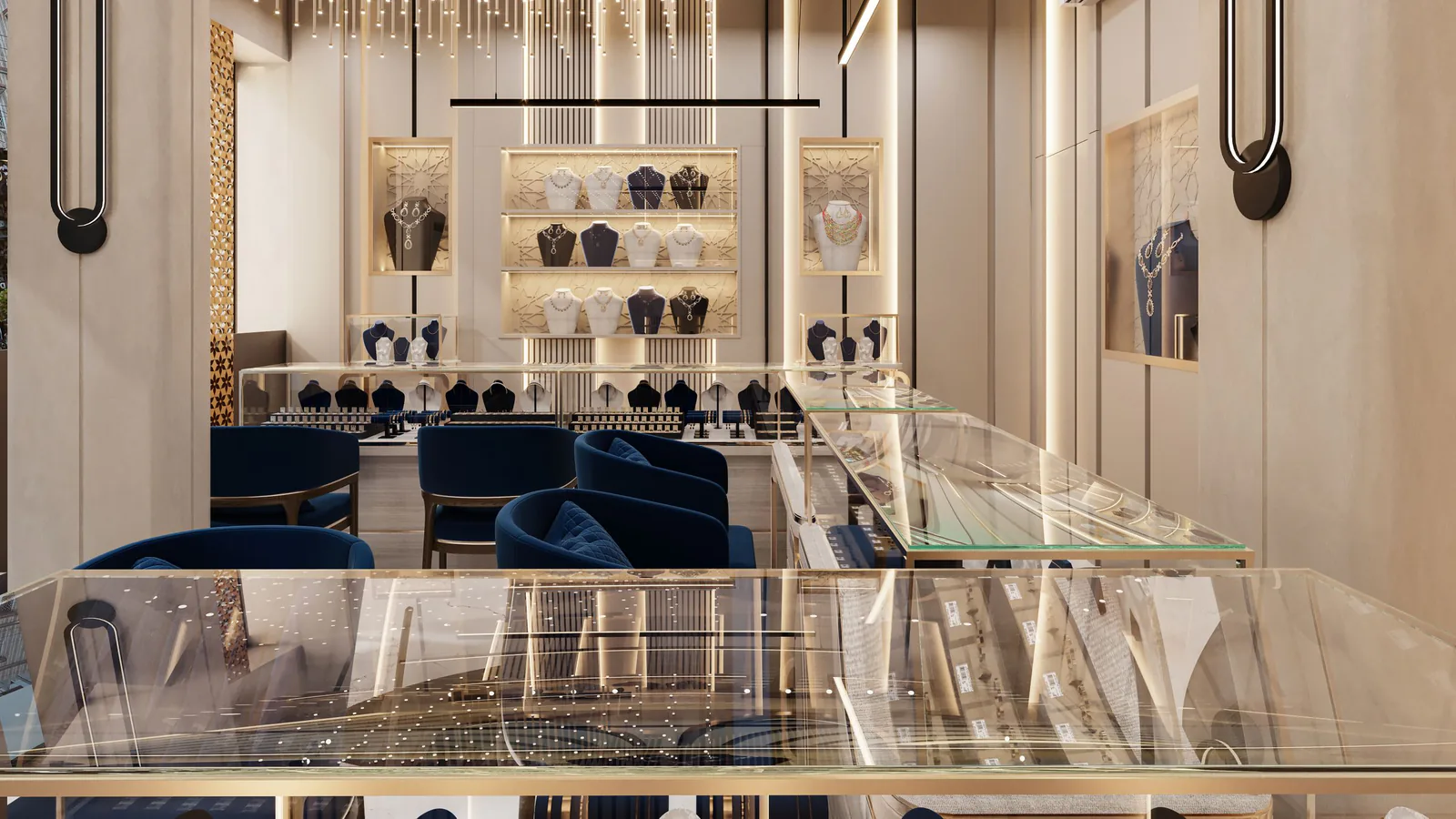 Smile Joyas se alía con Barbadillo y Asociados para acelerar su expansión en franquicia por España | ZonaFranquicia Tienda de joyería elegante con diseño moderno, iluminación ambiental y vitrinas de exhibición | ZonaFranquicia